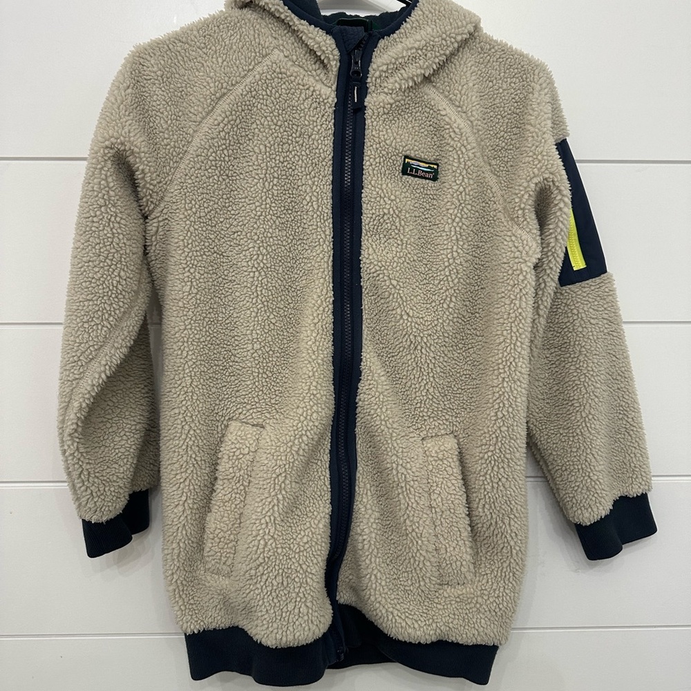 L.L. Bean kids Sherpa Zip-Up Hoodie